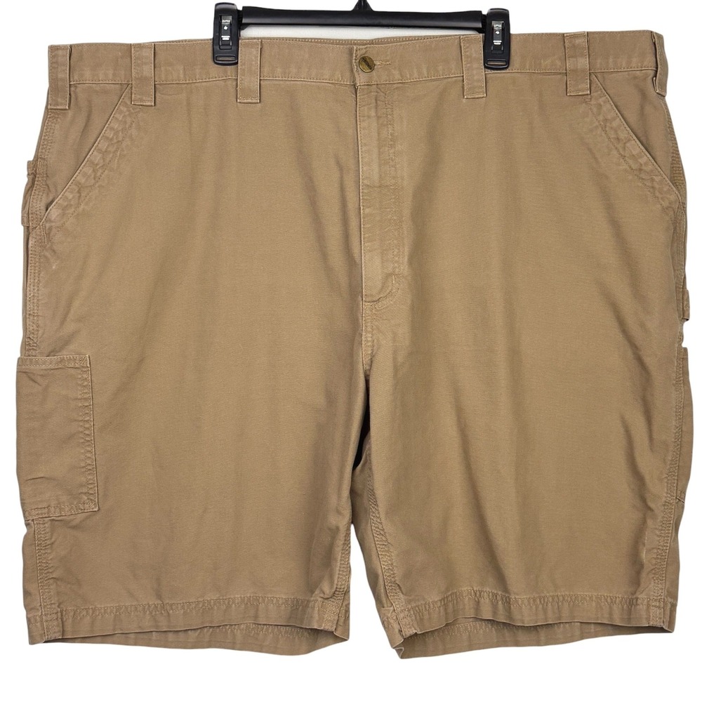 Carhartt‎ B147 Carpenter Shorts Mens 50 Cotton Duck Canvas Workwear Utility Tan